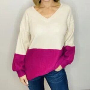 HoneyMe XXL Curvy Balloon Sleeve Sweater